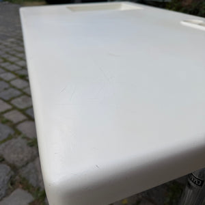Schreibtisch weiß Fiberglas Chrom von 2 INN Lissone