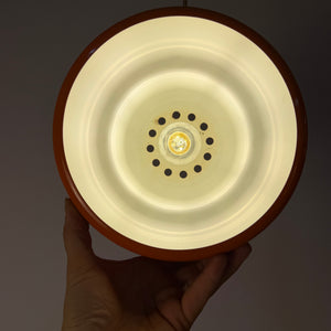Hängelampe Poker orange von Jo Hammerborg für Fog & Mørup