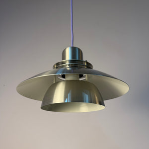 Lamellenlampe silber aus Dänemark