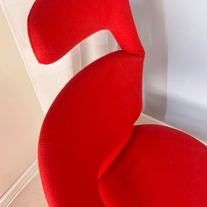 Drehsessel rot von Aki Toshiyuki Kita für Cassina