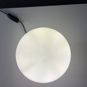 Mushroom Tischlampe flieder weiß Glas