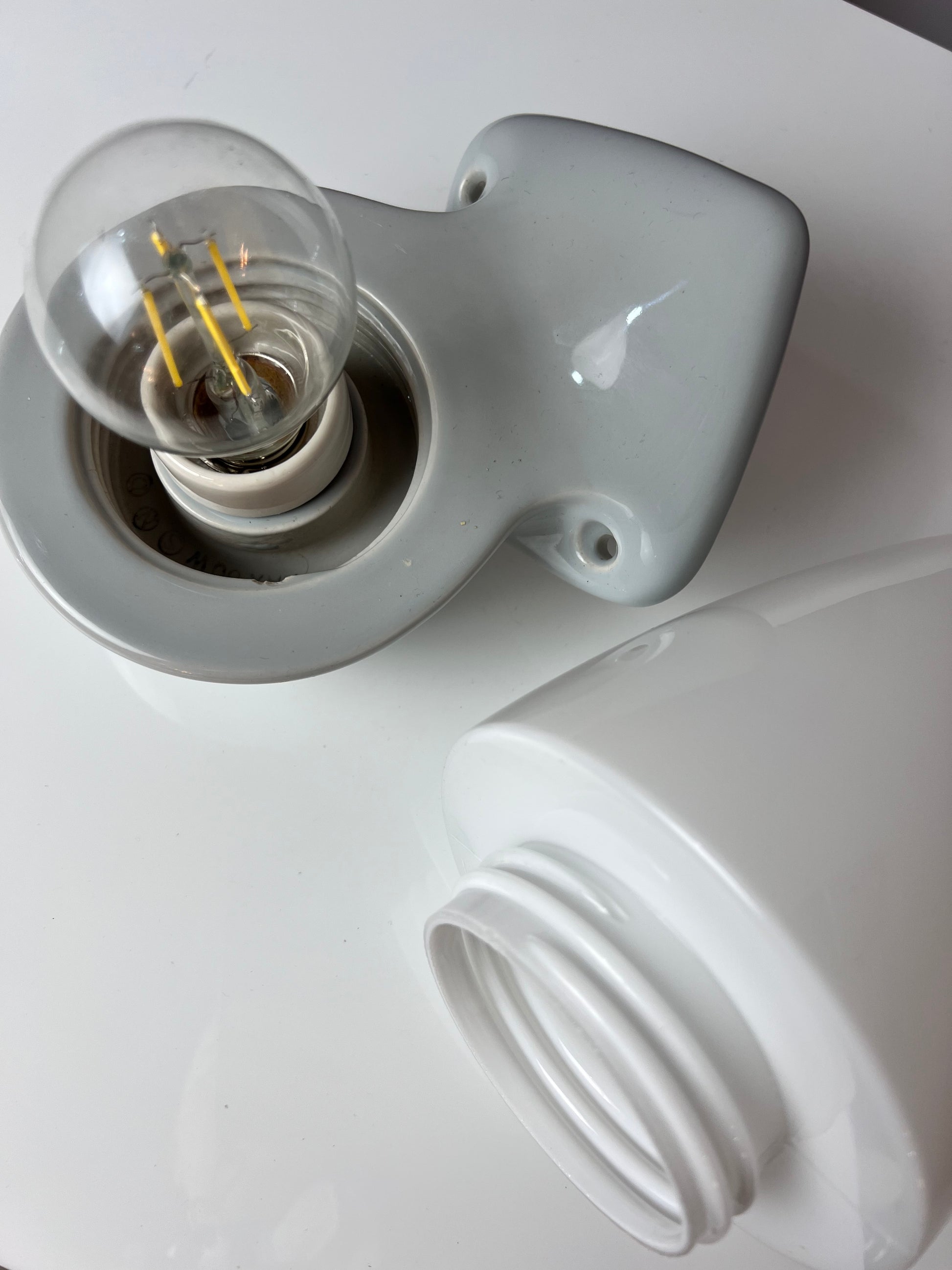 Wandlampe Modell 6030 grau von Sigvard Bernadotte für Ifö