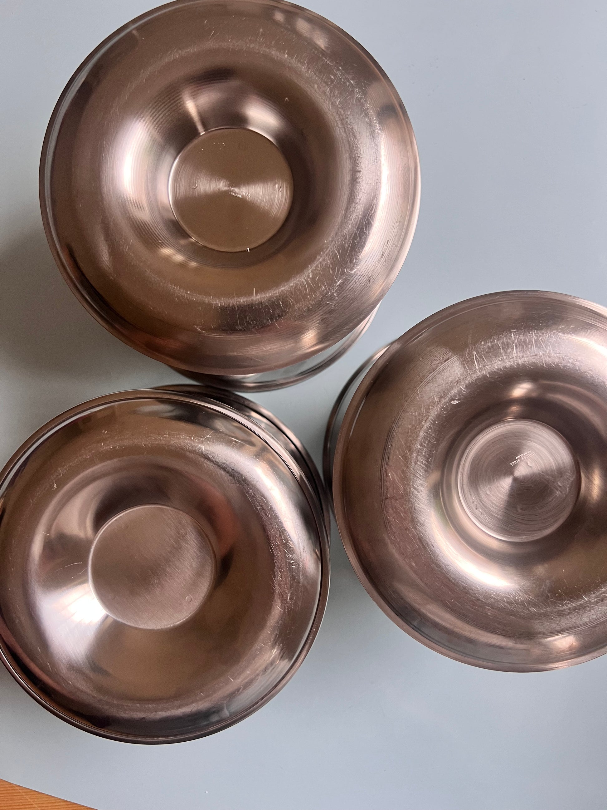 Set: 3x Eisbecher Stainless Steel aus Dänemark