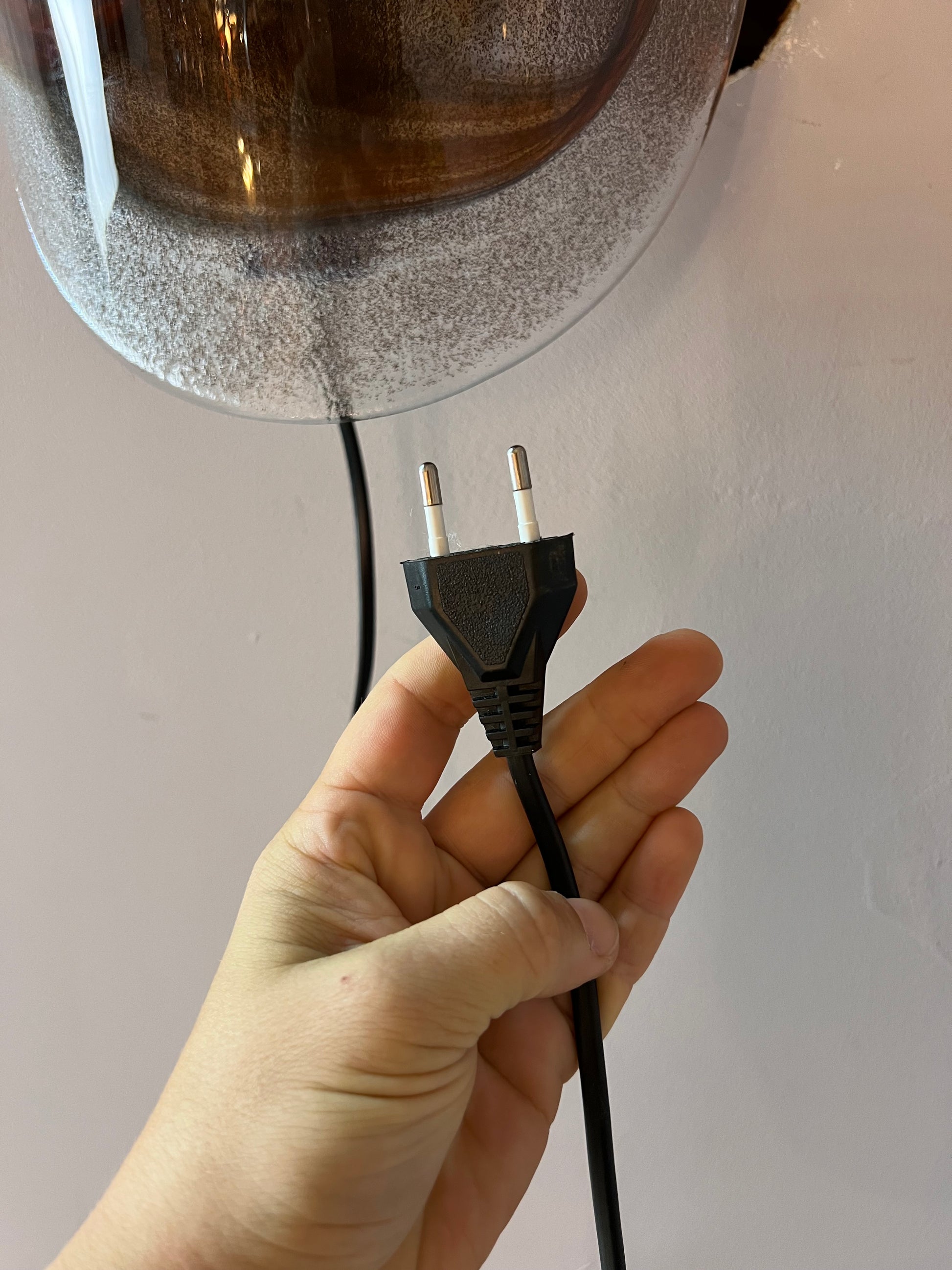Wandlampe rotbraun Glas von Per Lütken für Holmegaard