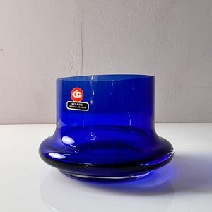 Schale Ikebana blau von Ingrid Glas