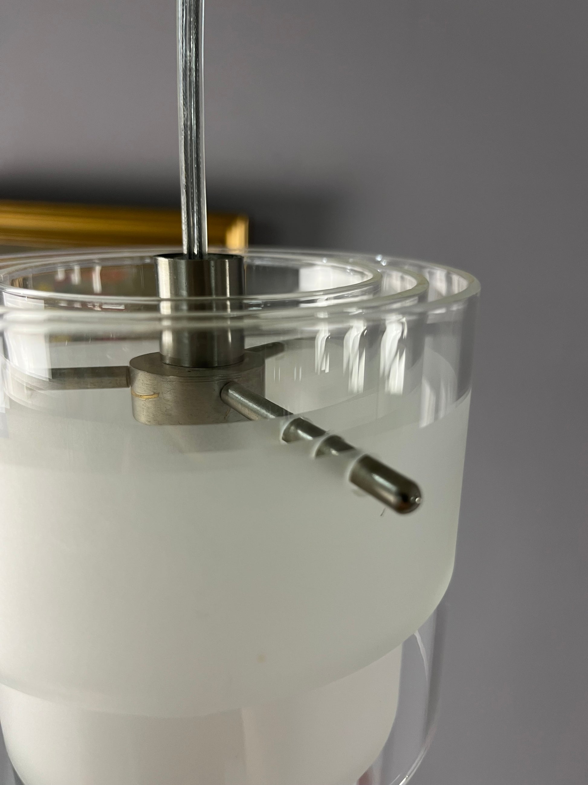 Lamellenlampe Eiszapfen weiß Glas von Markslöjd Sweden