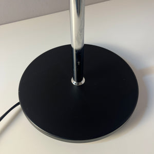 Tischlampe neu lackiert lila ocker aus Dänemark