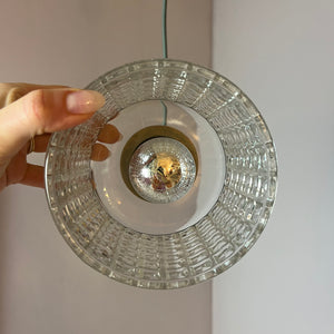 Hängelampe Glas Metall aus Dänemark