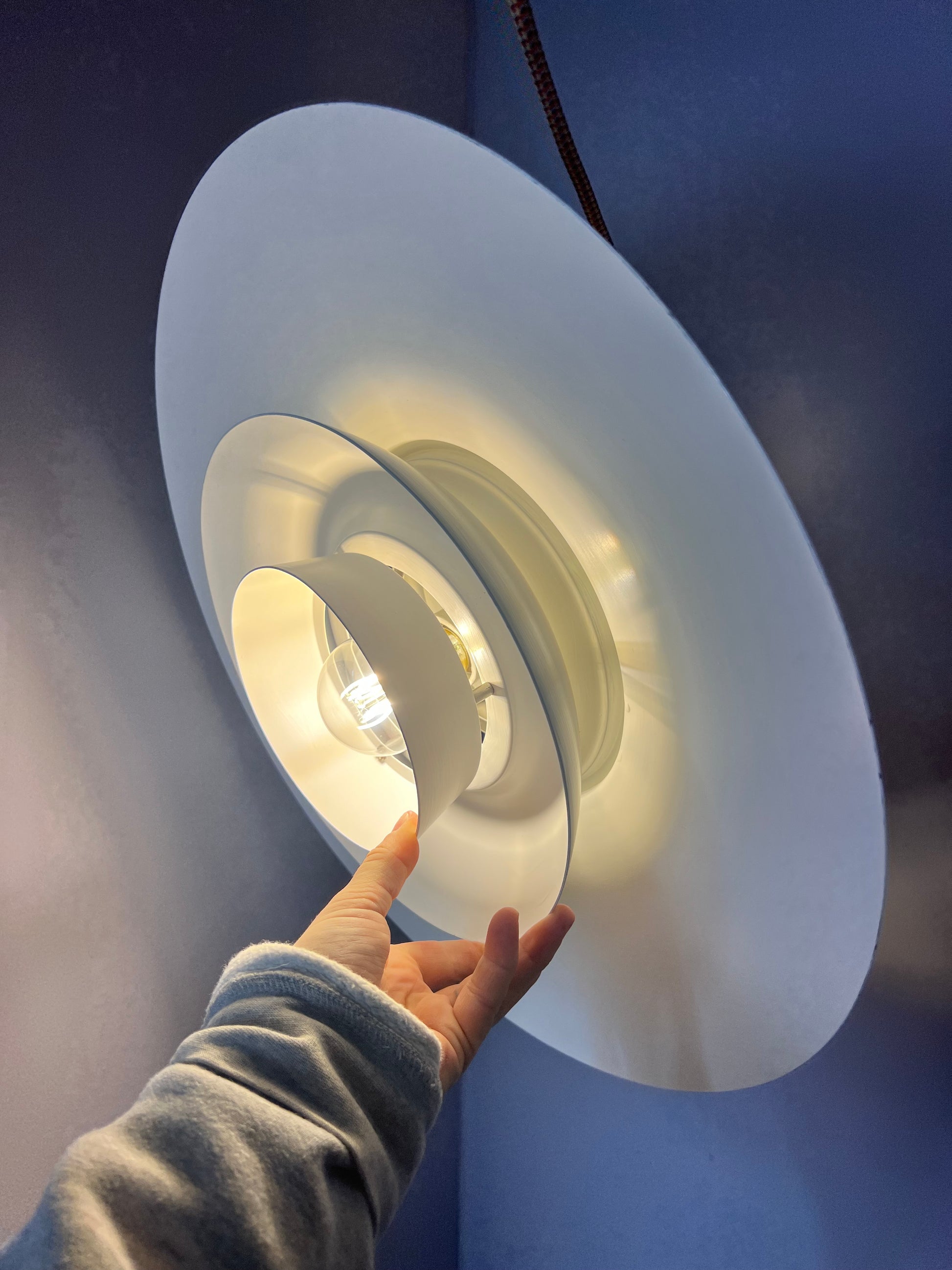 Lamellenlampe weiß aus Dänemark