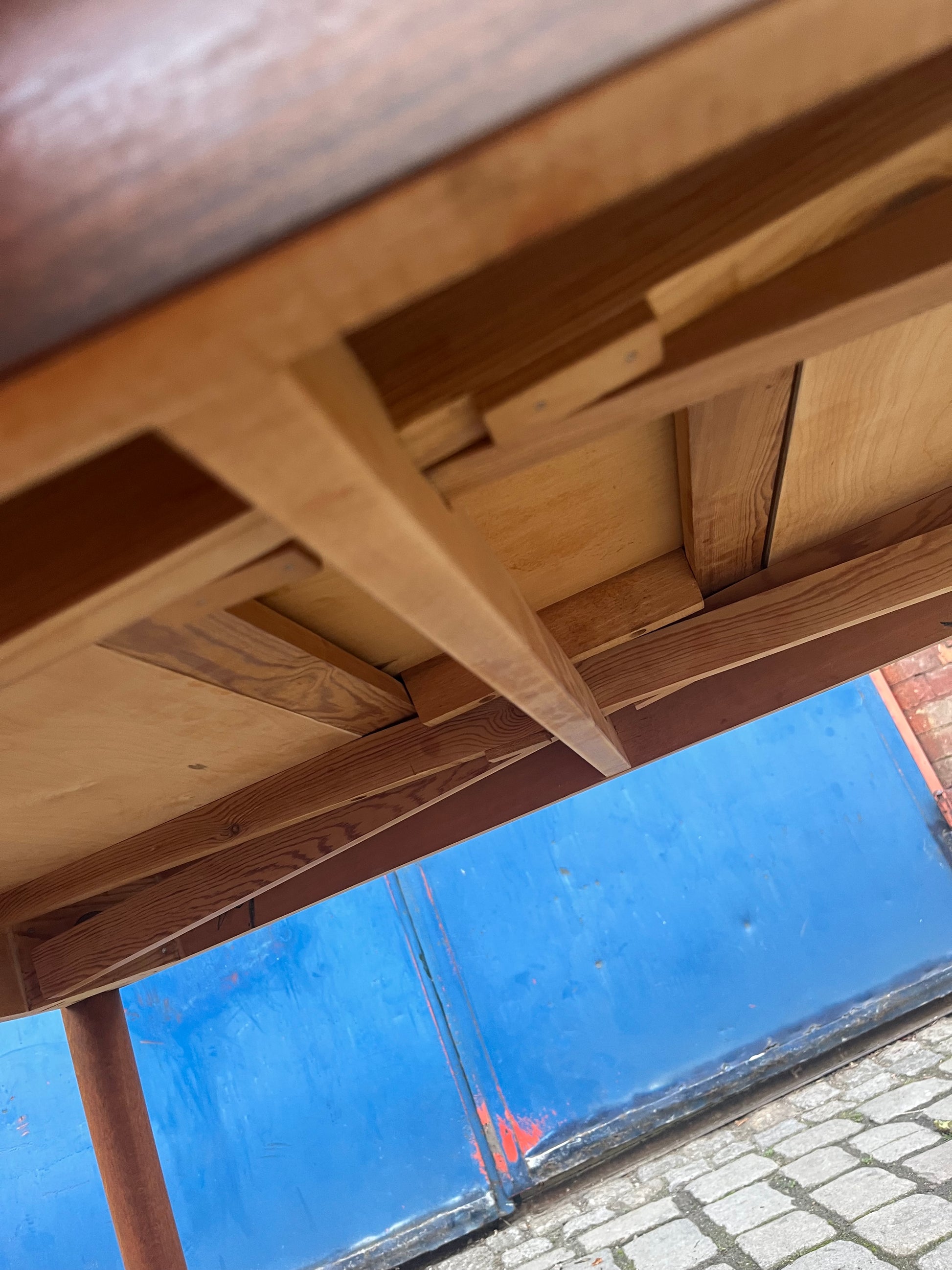 Esstisch Teak & Eiche ausziehbar aus Dänemark