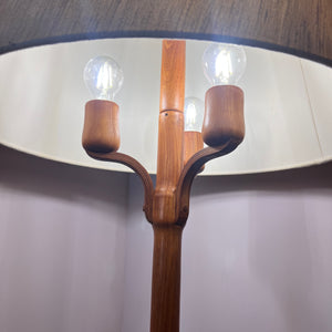 Stehlampe Teak Wildseide aus Dänemark