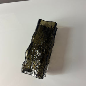 Bark Vase grau Glas von Margit Brandt