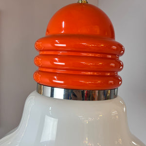 Hängelampe orange weiß von Tronconi