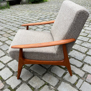 Sessel beige Teak aus Dänemark