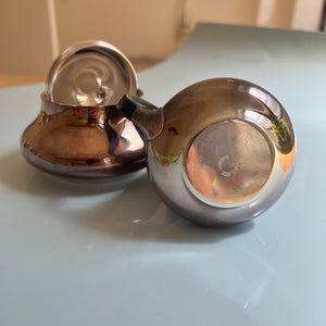 Set: Zuckerdose & Milchkännchen versilbert von Hans Bunde für COHR Denmark