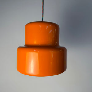 Hängelampe Poker orange von Jo Hammerborg für Fog & Mørup