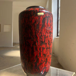 Bodenvase Lava 517-38 rot von Scheurich West Germany