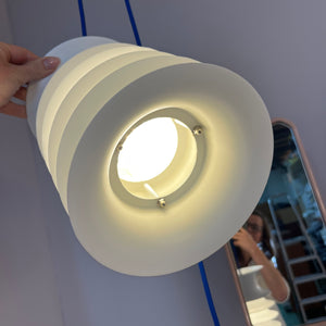 Lamellenlampe Strini weiß Kunststoff