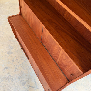 Bücherregal Teak mit Schiebetüren aus Dänemark