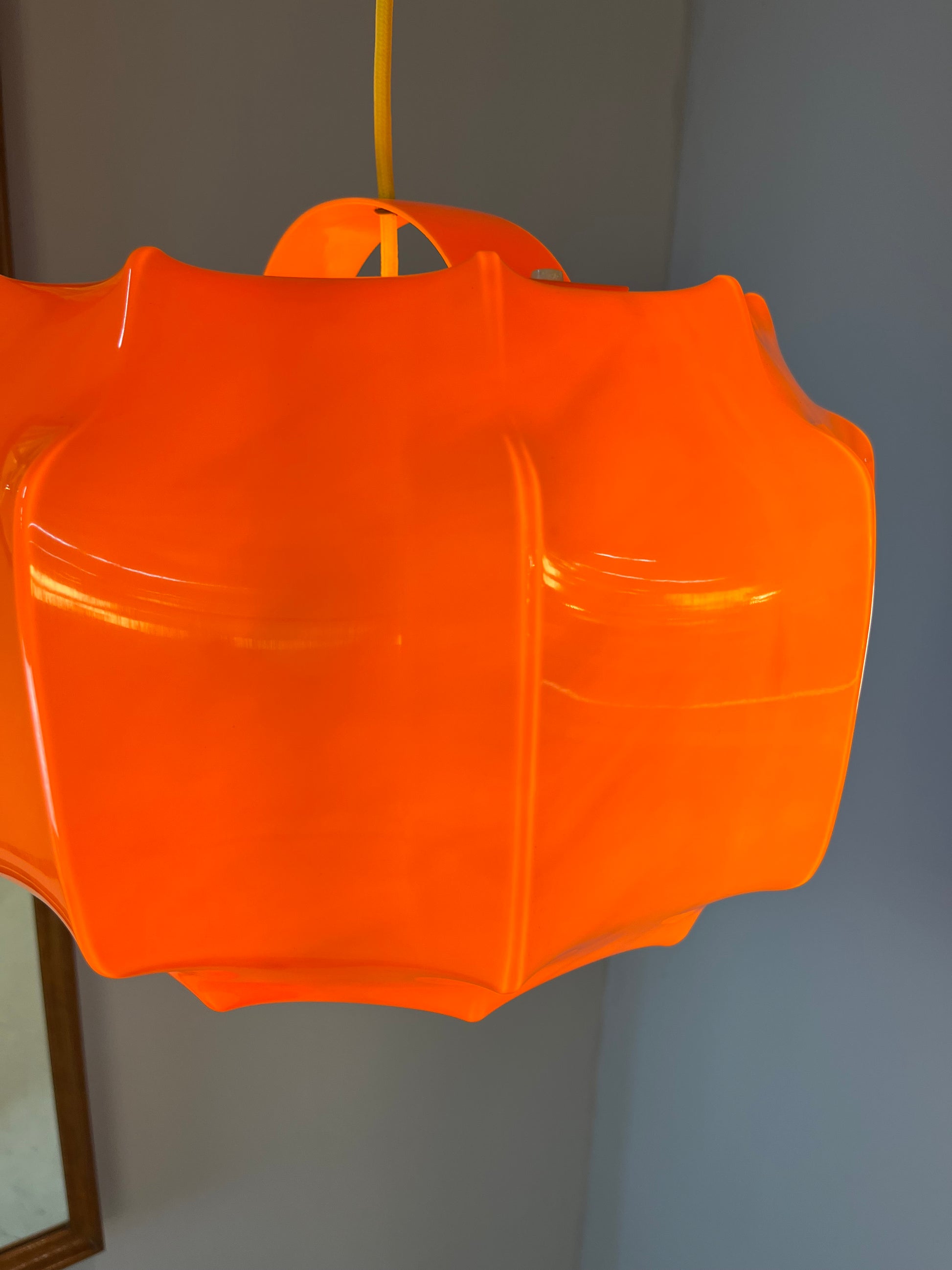Hängelampe orange Kunststoff von Ilka Plast