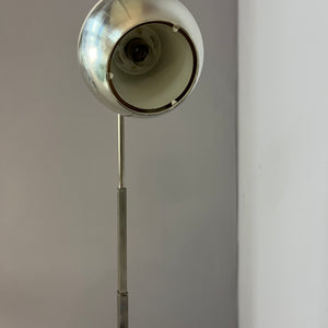 Schreibtischlampe weiß Chrom mit Teleskoparm von Eichhoff Werke