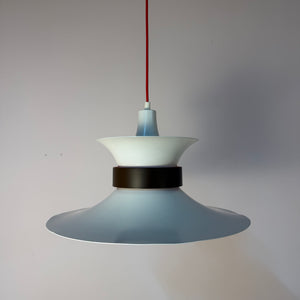 Lamellenlampe weiß schwarz von Bent Nordsted für Lyskaer Belysning