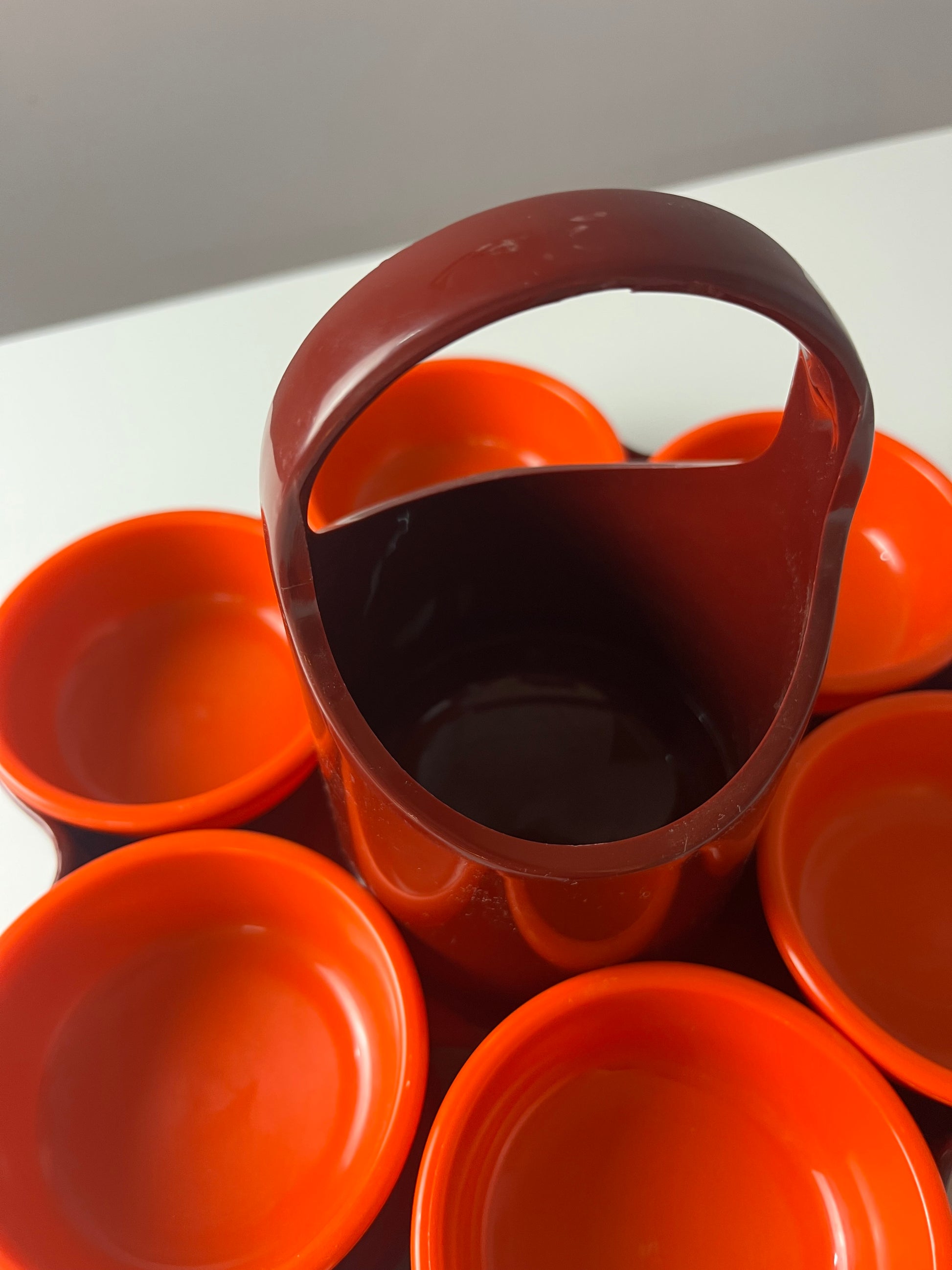 Snack Tablett Menage Aperitivo rot orange von EMSA