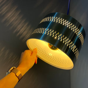 Hängelampe silber Aluminium aus Dänemark