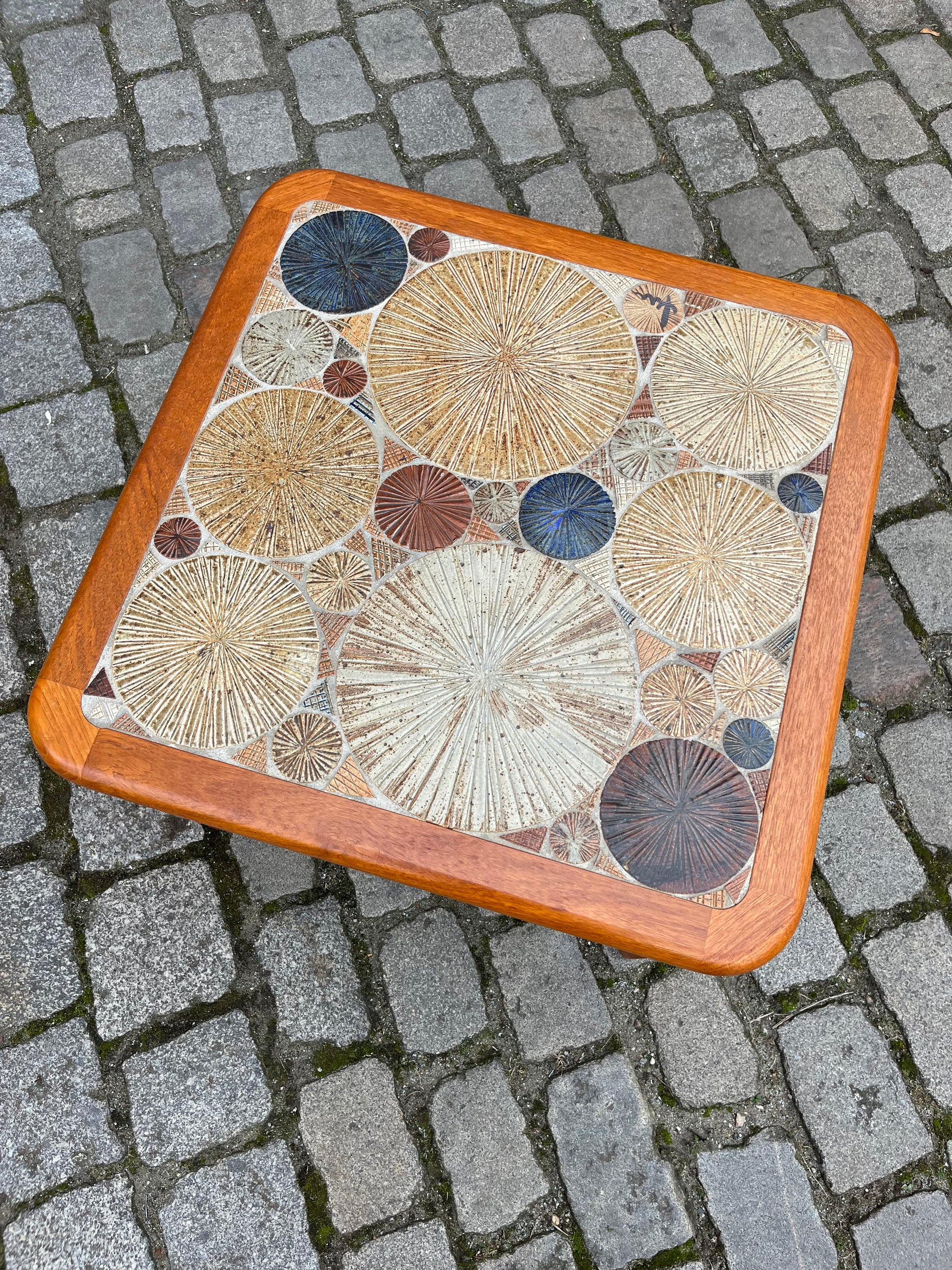 Couchtisch Teak Fliesen von Tue Poulsen für Haslev