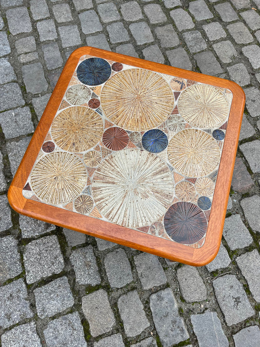 Couchtisch Teak Fliesen von Tue Poulsen für Haslev