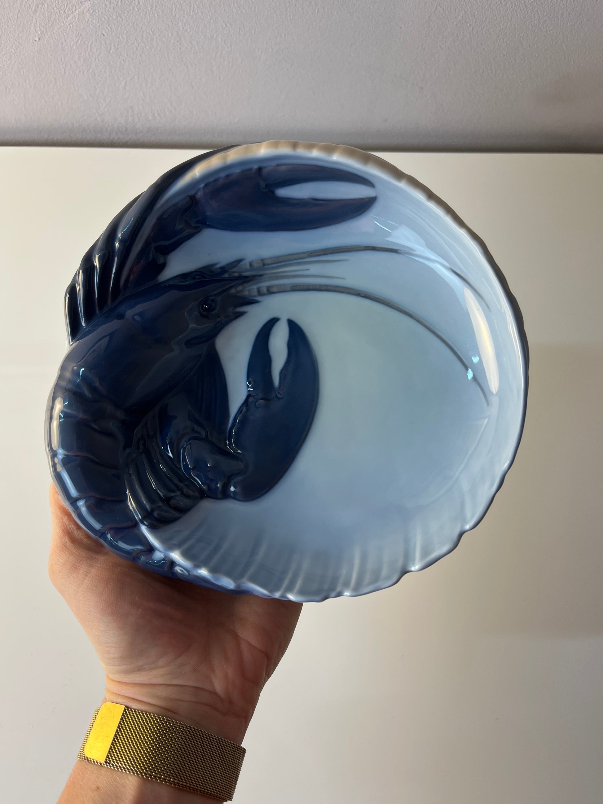 Schale Hummer Typ 3498 ∅ 19 cm von Erik Nielsen für Royal Copenhagen