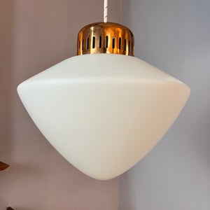 Hängelampe Opal & Kupfer Dänemark