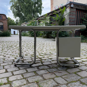 Schreibtisch weiß Fiberglas Chrom von 2 INN Lissone