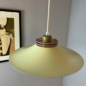 Lamellenlampe neu lackiert creme rosa braun