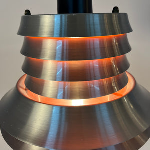 Lamellenlampe silber orange von Carl Thore für Granhaga