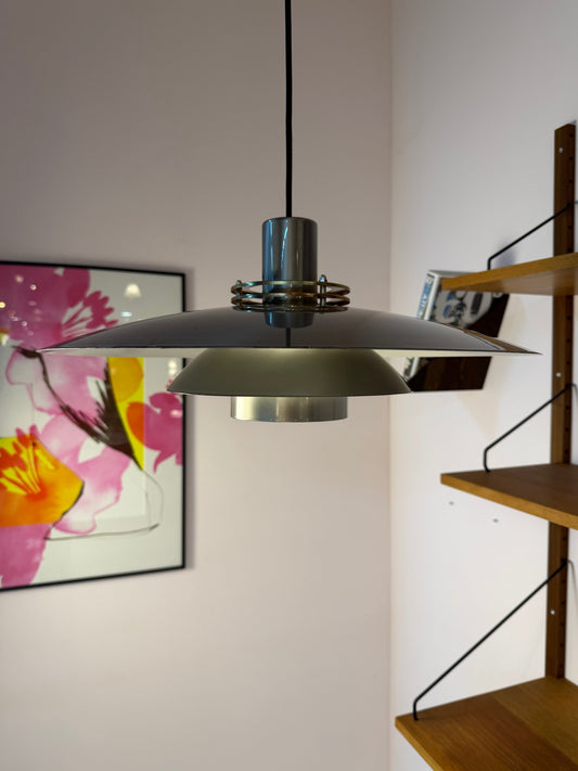 Lamellenlampe Leto silber kupfer von Top Lamper