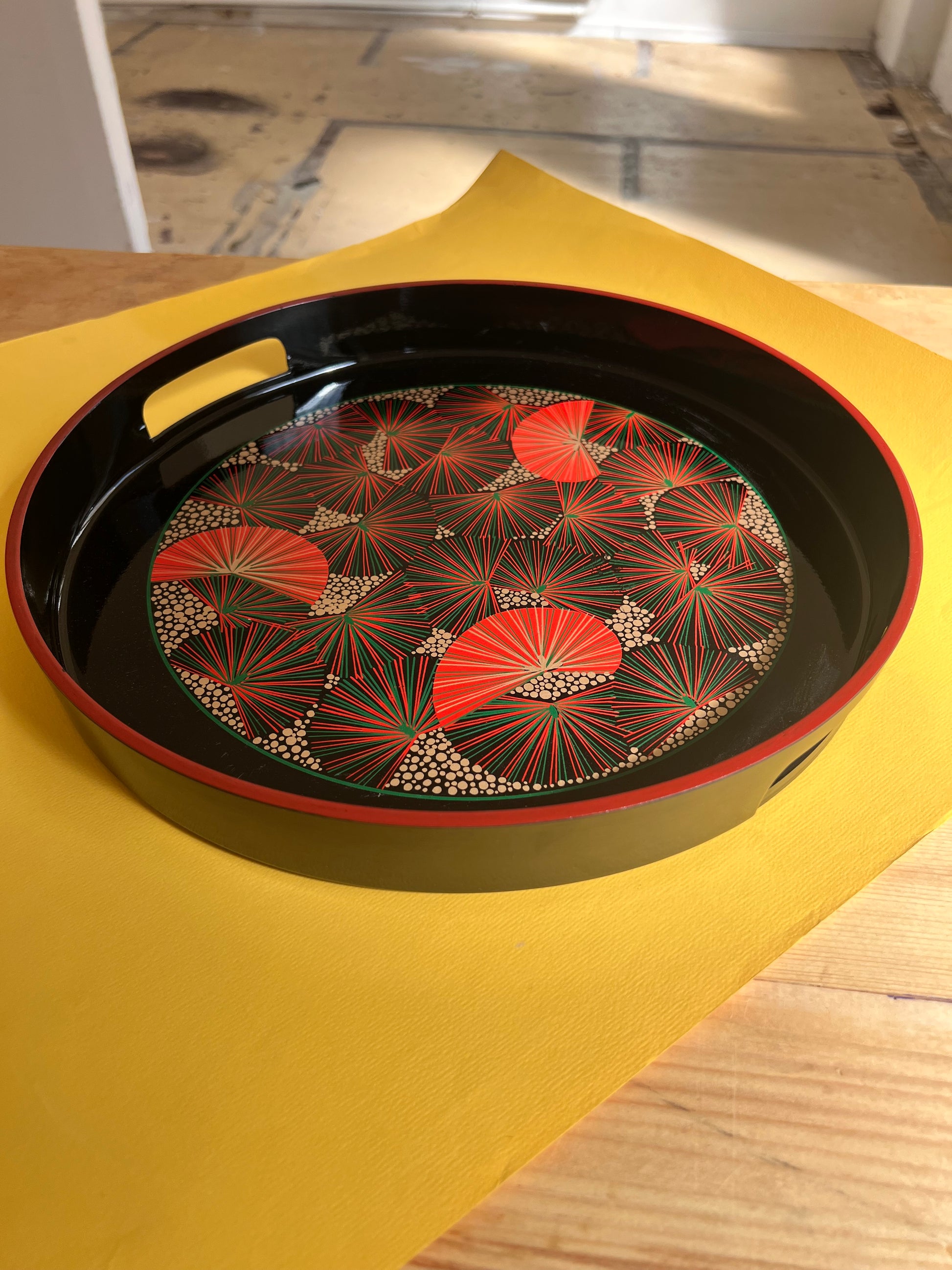 Lacktablett aus der Shōwa Periode Japan 70er