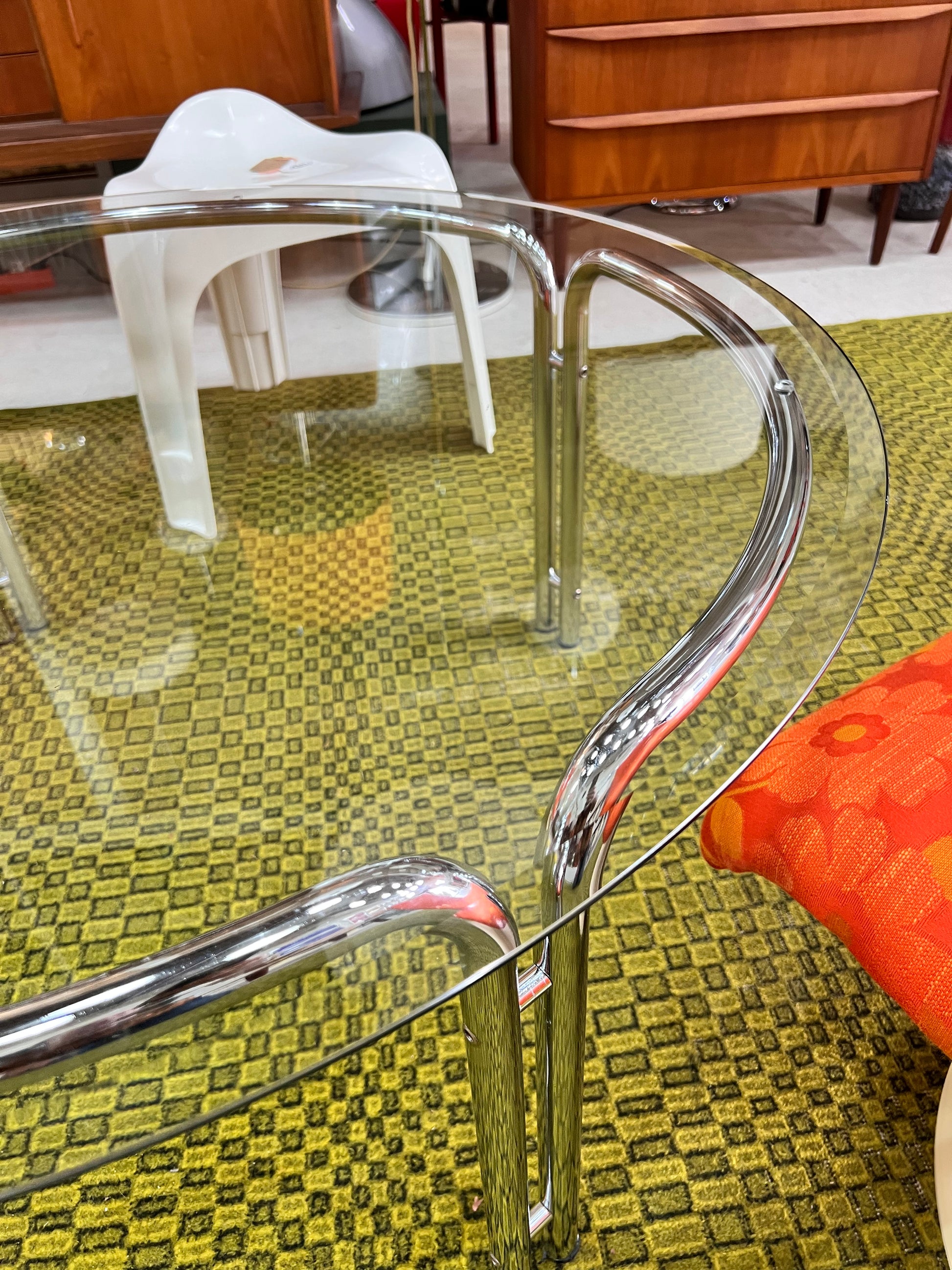 Couchtisch Glas & Chrom