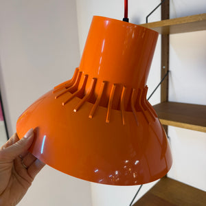 Hängelampe Solar orange Kunststoff von Svend Middelboe für Nordisk Solar