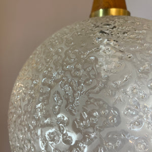 Kugellampe Glas Teak von Doria