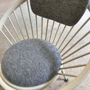 Circle Chair weiß von Yngve Ekström für Swedese