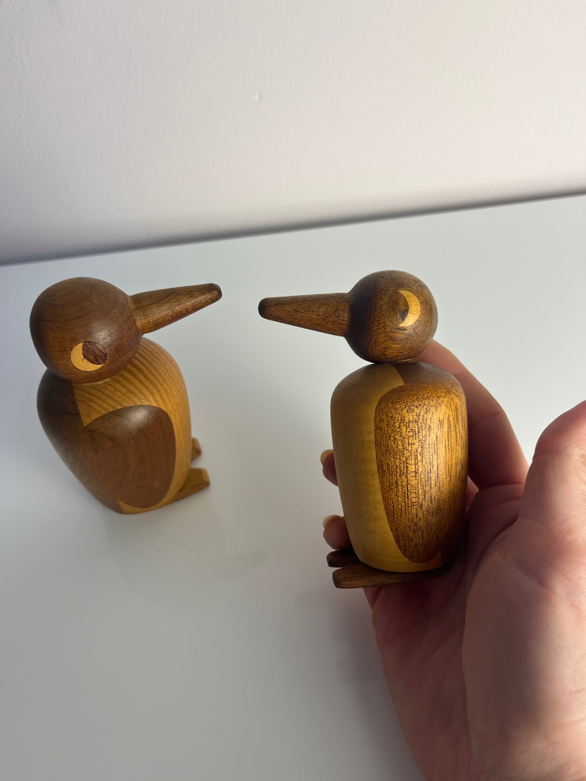Set: kleiner & großer Pinguin Massivholz aus Dänemark