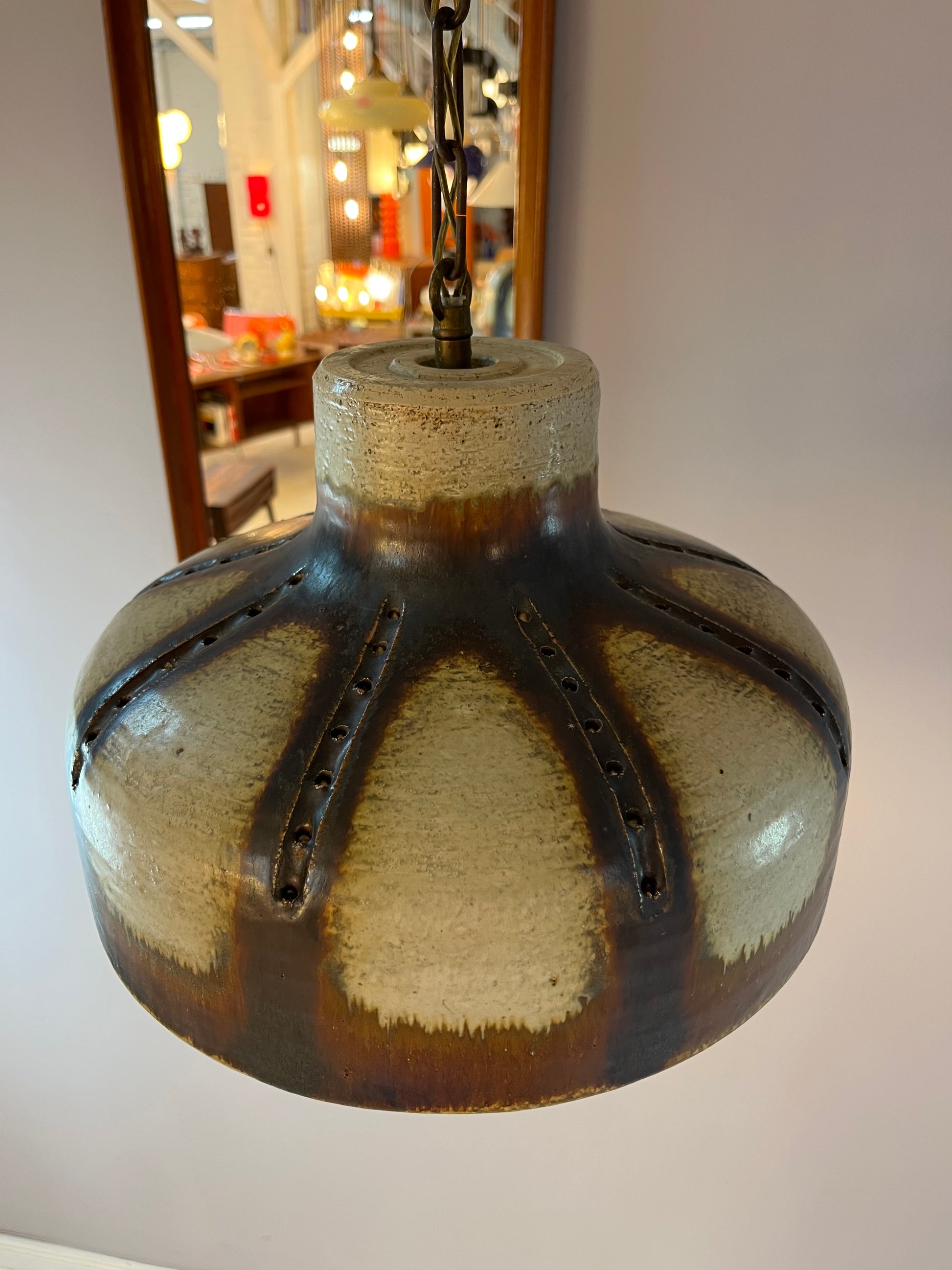 Hängelampe Modell 1079 Keramik von Axella Stentøj