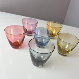 Set: 6x Likörgläser bunt