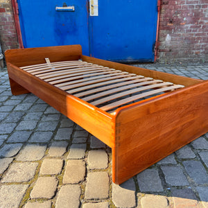 Gästebett Massivholz Teak 100x200 mit Matratze