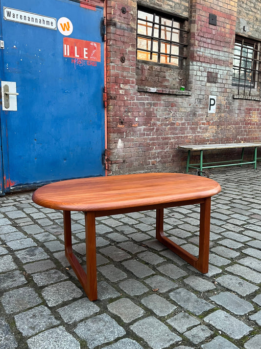 Ovaler Couchtisch Teak von Niels Bach