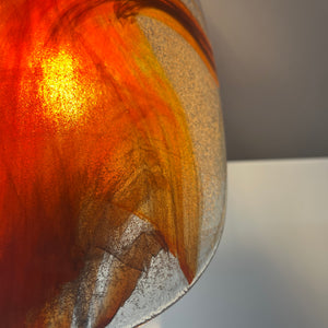 Wandlampe rotbraun Glas von Per Lütken für Holmegaard