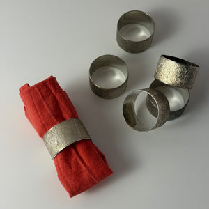 Set: 6x Serviettenring versilbert