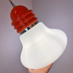 Hängelampe orange weiß von Tronconi