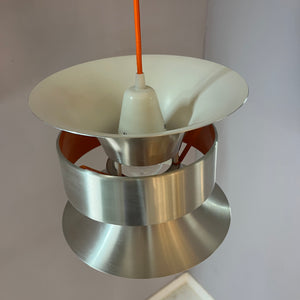 Lamellenlampe Diabolo silber orange von Carl Thore für Granhaga